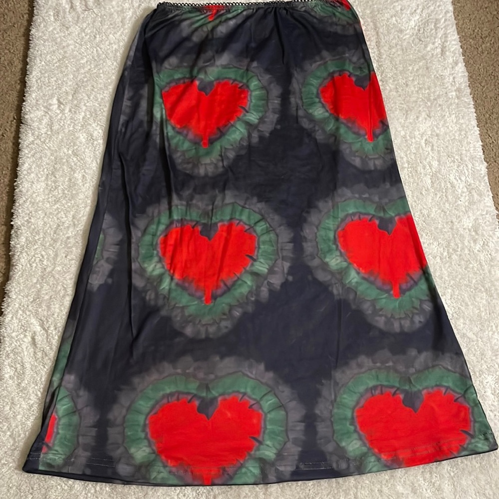Skirt with hearts